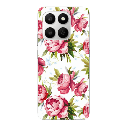 Honor Magic 400 Smart Pink Roses Transparent Silicone TPU Θήκη